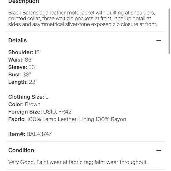 Balenciaga Black Leather Moto Quilted Jacket - Picture 11 of 12